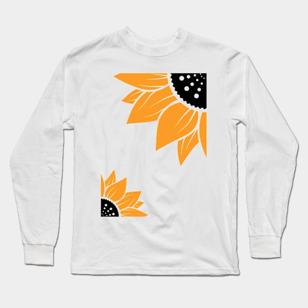 Little Aesthetic Sunflower Long Sleeve T-Shirt by kamy1